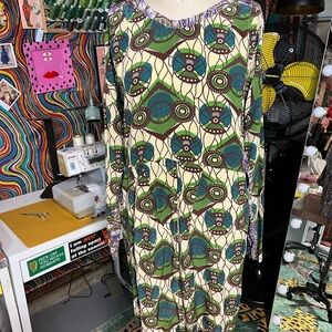 Silk Marni H&M collab contrast fabric fun dress with pockets